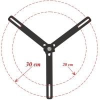 Suporte Projetor Datashow Mini Led Parede Braço 70 Cm - Preto - 6