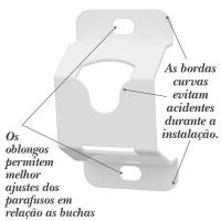 Suporte Universal Fixo Tv 10"a65" Todos Vesa Roldana-branco - 6