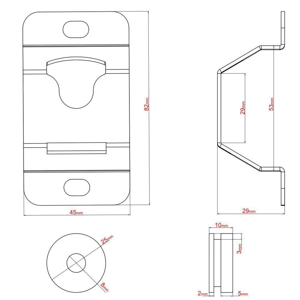 Suporte Universal Fixo Tv 10"a65" Todos Vesa Roldana - Preto - 8