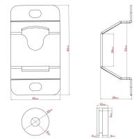 Suporte Universal Fixo Tv 10"a65" Todos Vesa Roldana - Preto - 8