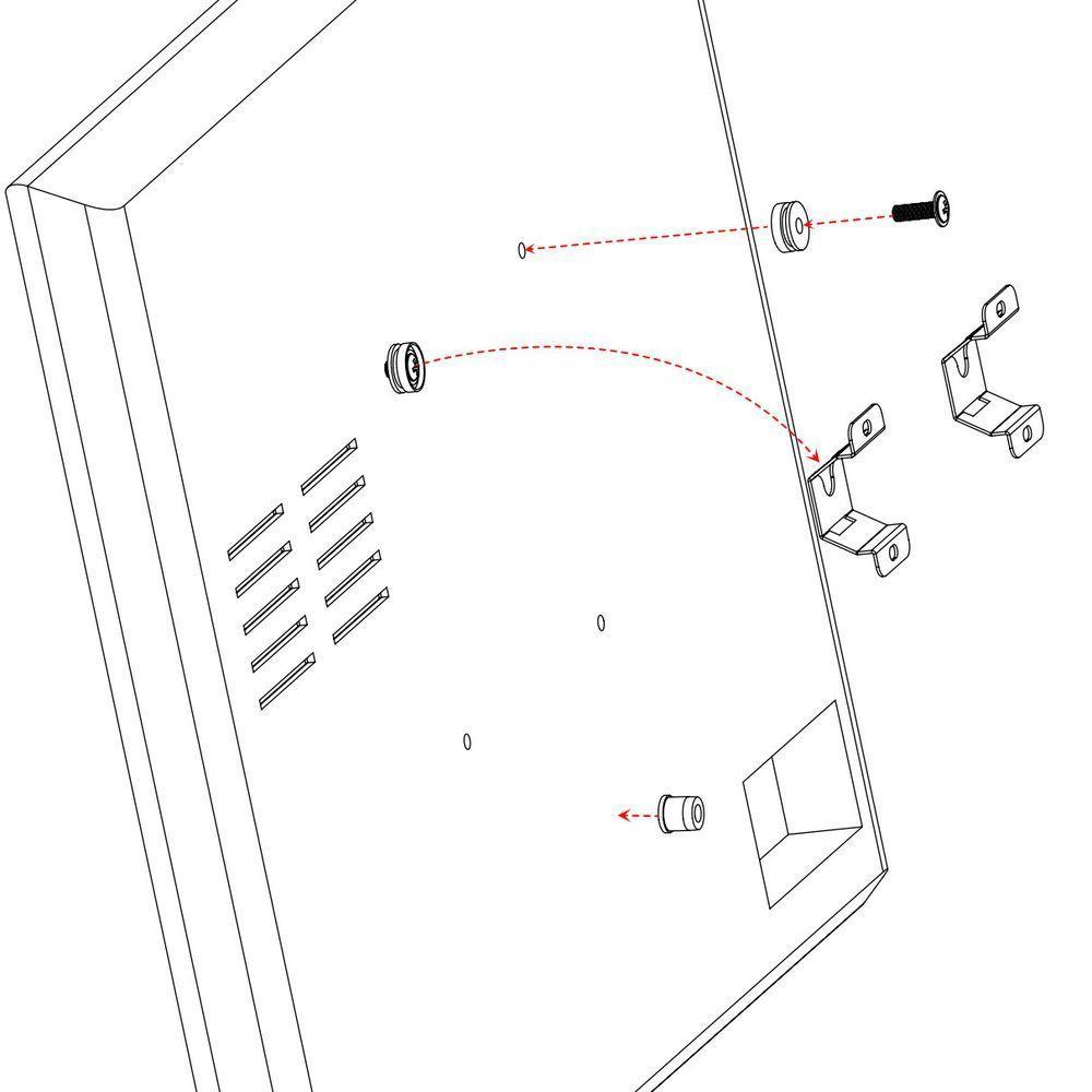 Suporte Universal Fixo Tv 10"a65" Todos Vesa Roldana-preto - 3