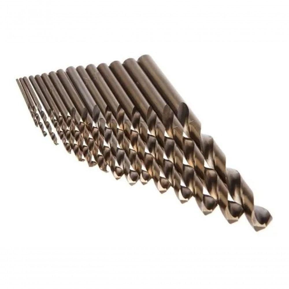 Kit 15 Brocas Cobalto Furar Aço, Ferro, Cobre 1.5 A 10 Mm - 6
