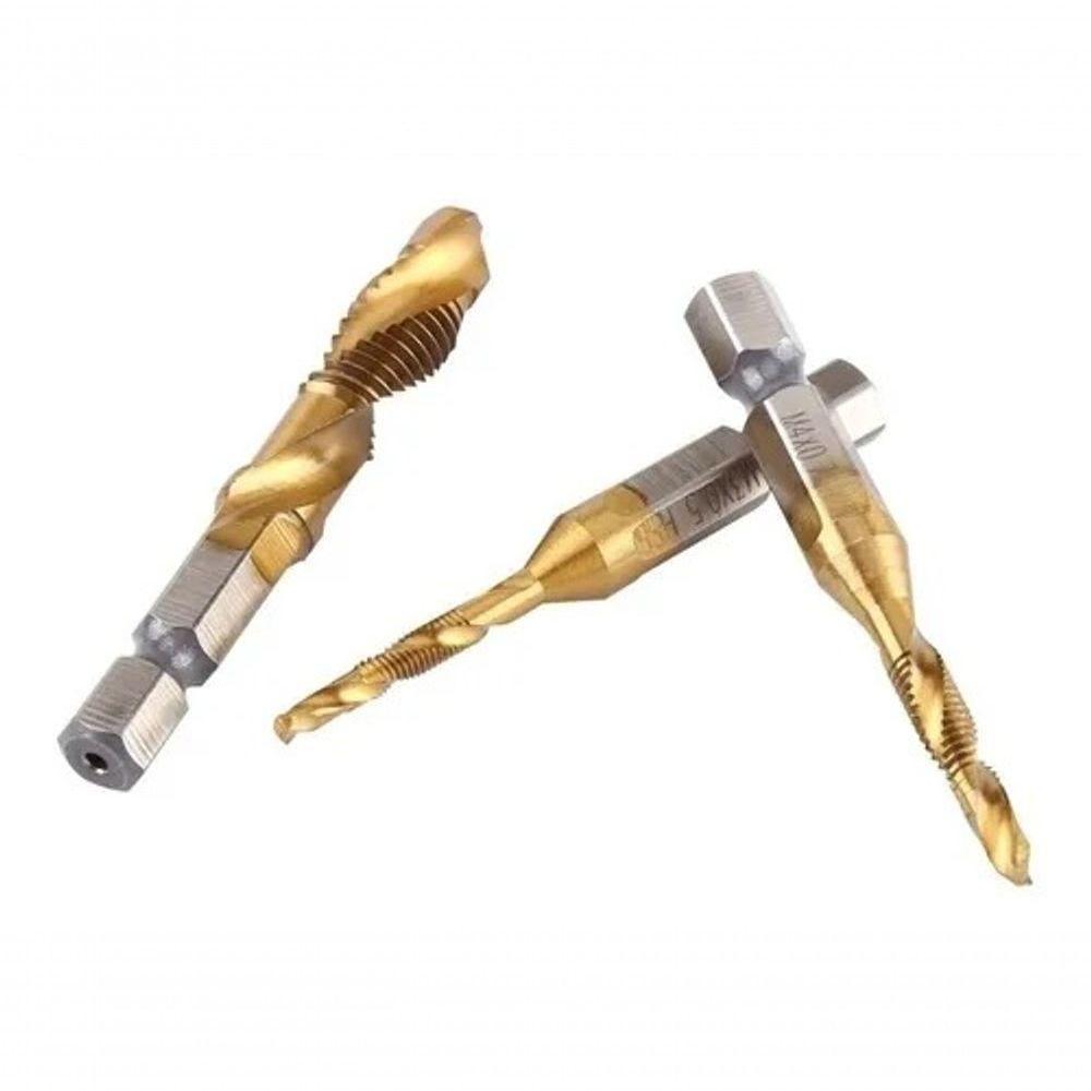 Kit Com 6 Brocas Para Abrir Rosca Macho M3 M4 M5 M6 M8 M10 - 2