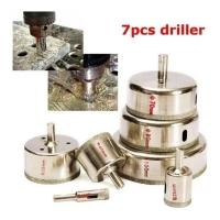 Kit 7 Brocas Diamantadas Serra Copo Vidro Mármore 10/25/40/55/70/80/100mm - 2