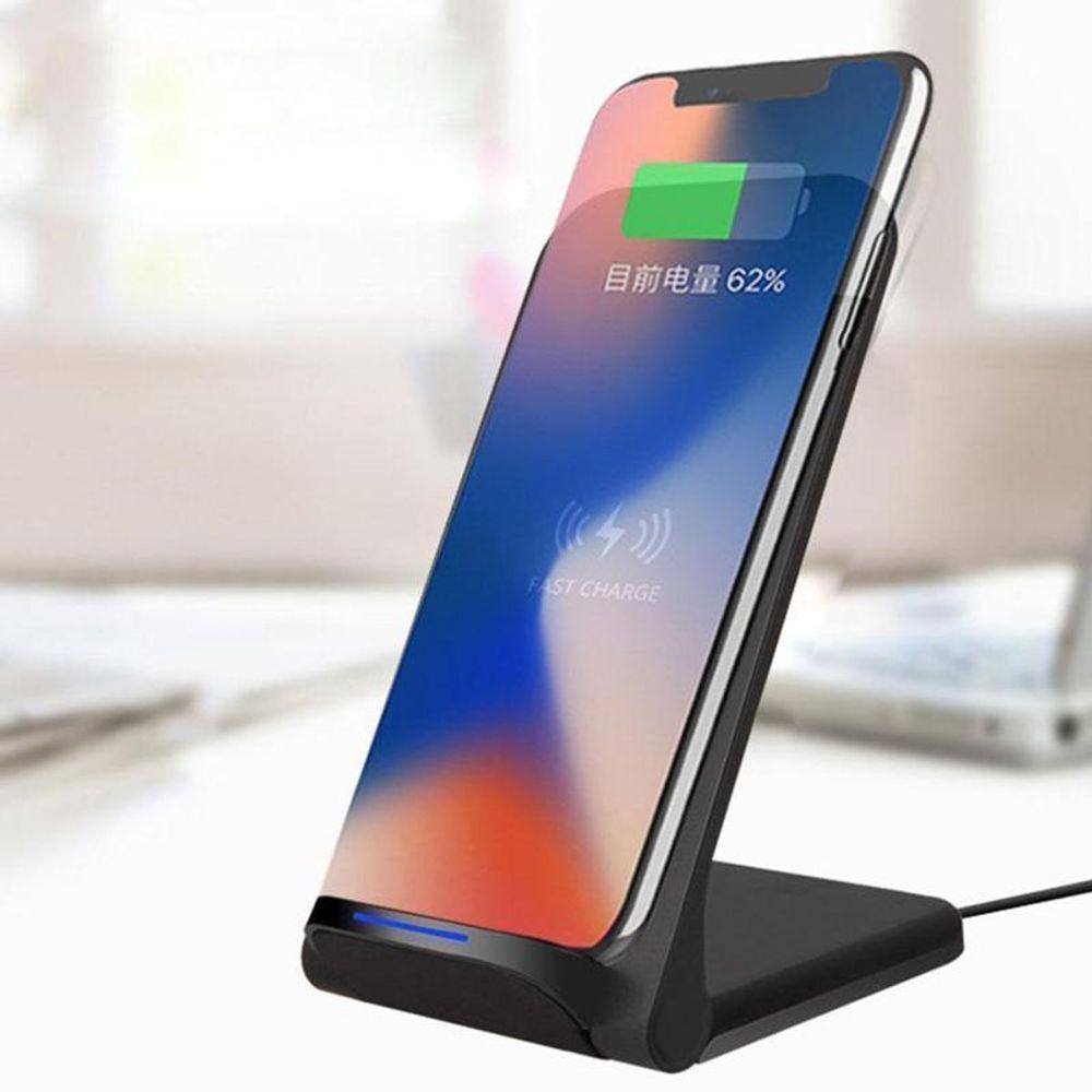Carregador Vertical Wireless 15w Qi Sem Fio Para Iphone Samsung - 3