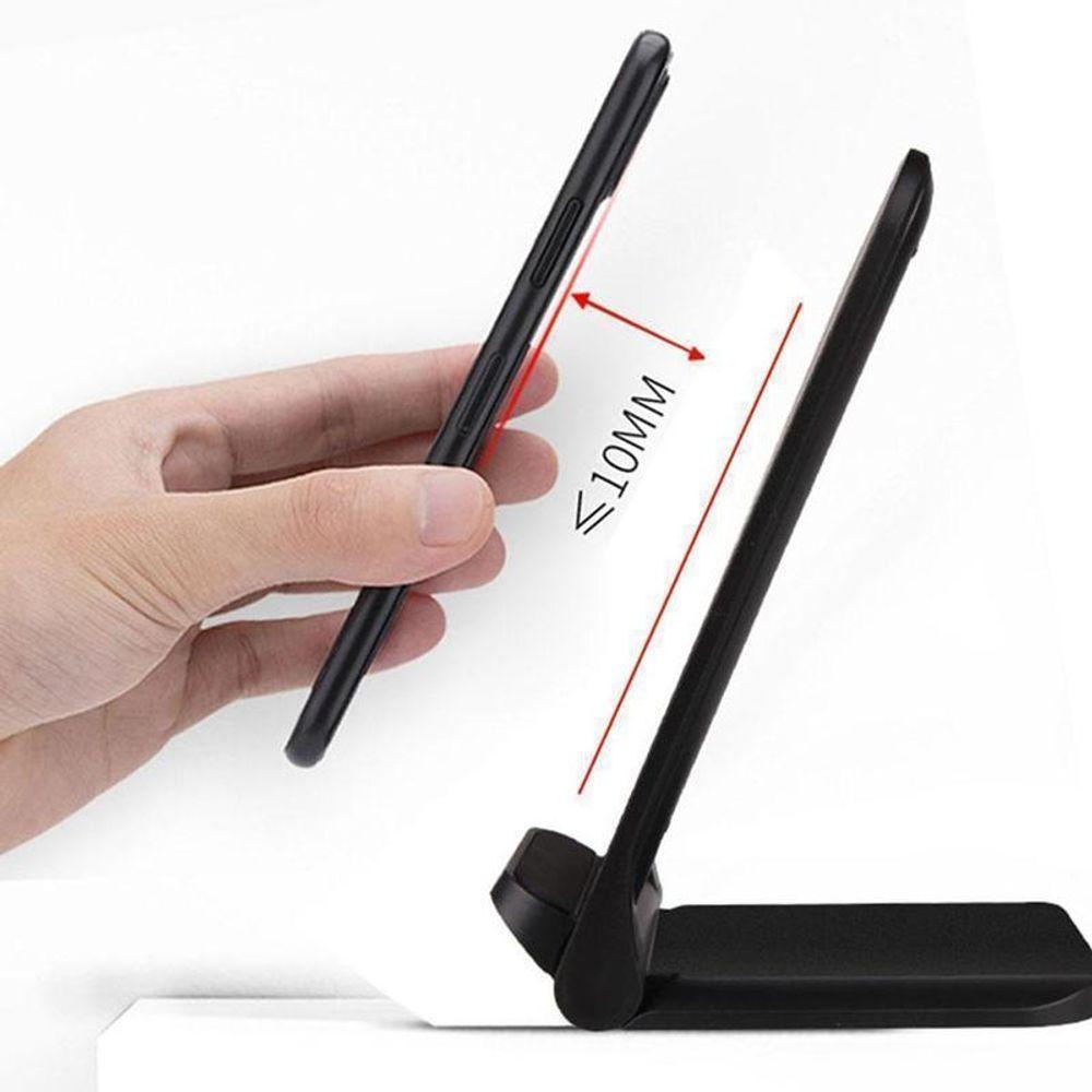 Carregador Vertical Wireless 15w Qi Sem Fio Para Iphone Samsung - 6