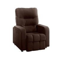 Poltrona Do Papai Reclinável Maldivas Suede Marrom Chocolate Plus Speciale Home Marrom Chocolate - 1