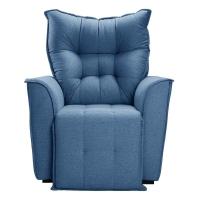 Poltrona Do Papai Reclinável King - Linho Azul Linho - 5