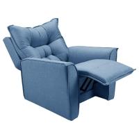 Poltrona Do Papai Reclinável King - Linho Azul Linho - 6