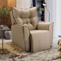 Poltrona Do Papai Reclinável King - Linho Capuccino - 2