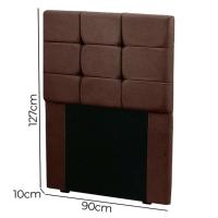 Cabeceira Estofada Cama Box Solteiro 0.90 Julia Suede Speciale Home Café - 2