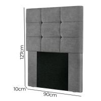 Cabeceira Estofada Cama Box Solteiro 0.90 Julia Suede Speciale Home Chumbo - 5