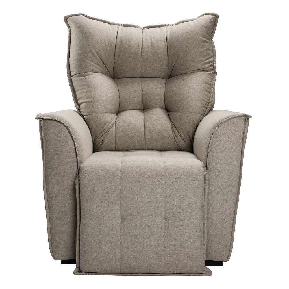 Poltrona Do Papai Reclinável King - Linho Carvalho - 4