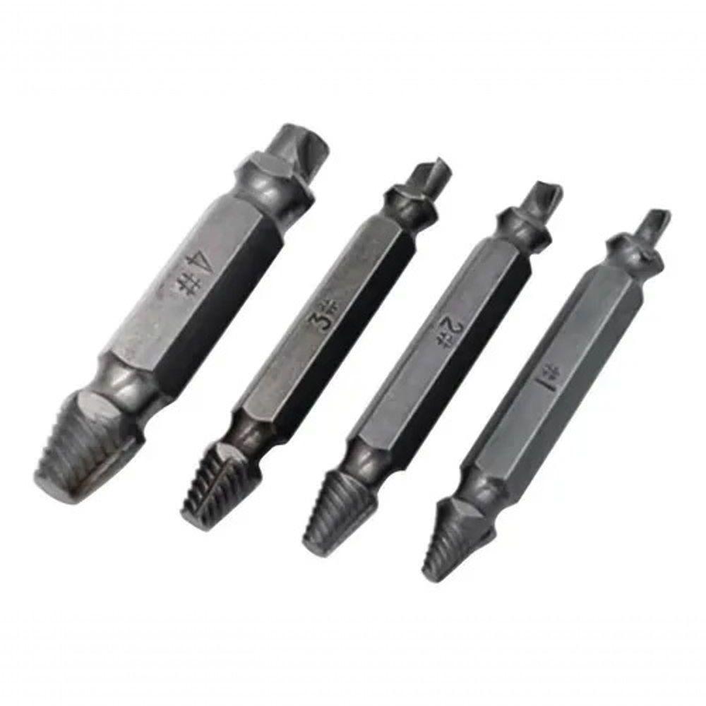 Extrator De Parafuso Quebrado #1#2#3#4 Aço Hss 4341 Titânio - 1