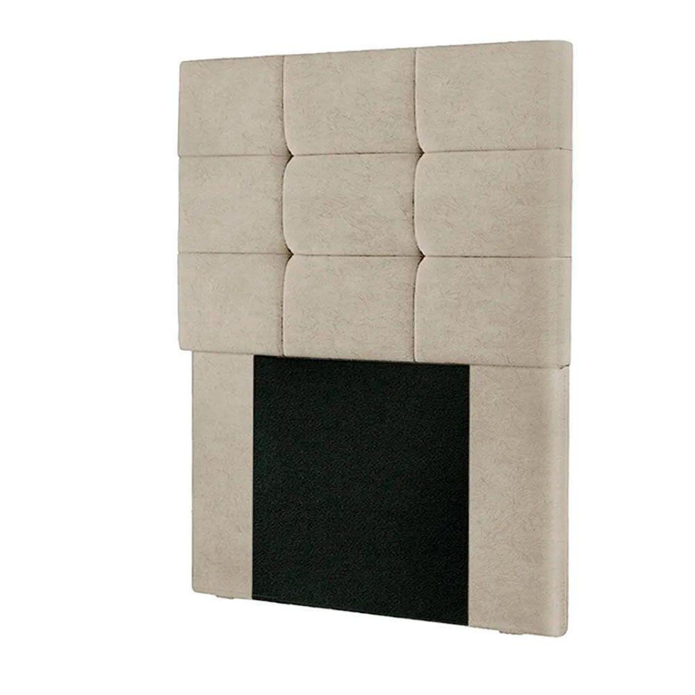 Cabeceira Estofada Cama Box Solteiro 0.90 Julia Suede Speciale Home Bege - 1