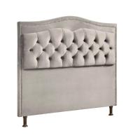 Cabeceira Estofada Holanda 1,60 2.0 Queen Veludo Speciale Home Bege Marfim - 1