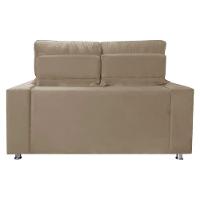 Sofá Retrátil E Reclinável 2 Lugares Londres 1.60cm Com Molas Suede Speciale Home Bege - 3