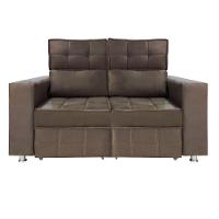 Sofá Retrátil E Reclinável 2 Lugares Londres 1.60cm Com Molas Suede Speciale Home Marrom - 9