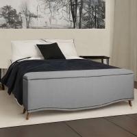 Conjunto Cabeceira E Calçadeira Holanda 1,95 Cm Linho Speciale Home Grafite - 2