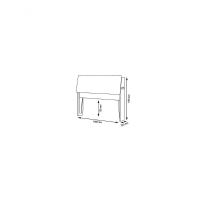 Cabeceira Box Queen 1,58 Isis Amarula Com Capitonê Preto - Framar Móveis - 1