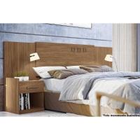 Cabeceira Cama Box Madeirado Casal/Queen Havana Plus c/ 2 Gavetas Jatoba - Santos Andirá - 1