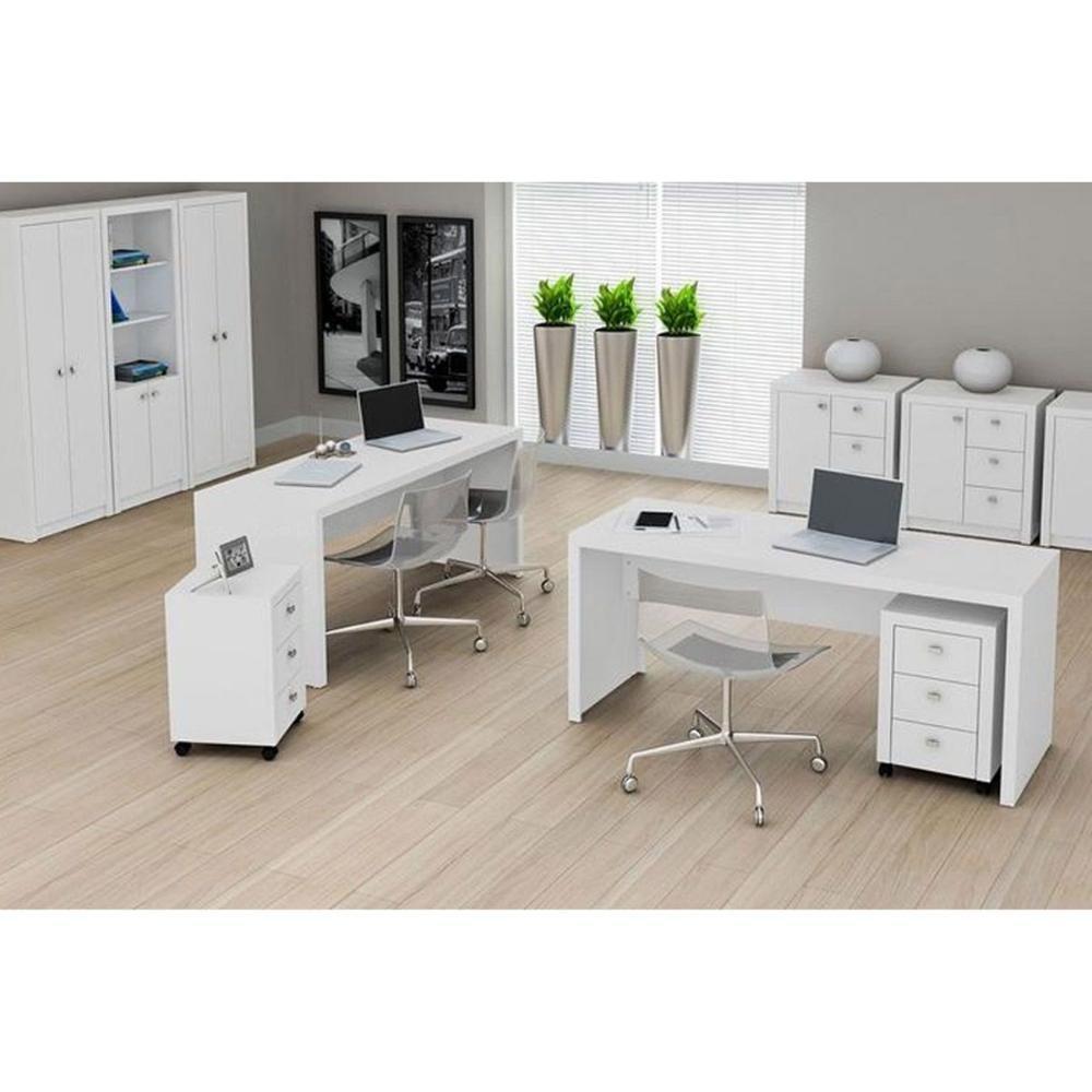 Mesa de Escritório ME4109 Preto - Tecno Mobili - 2