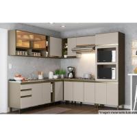 Gabinete De Cozinha Modulado Balcão Connect C/ 1 Porta C/tampo Duna/cristal - Henn - 3