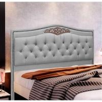 Cabeceira Estofada Holanda 1,40 Casal Linho Speciale Home Grafite - 2