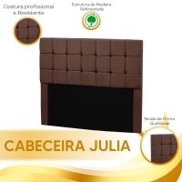 Cabeceira Julia Estofada King Size 195cm Em Suede Café Speciale Home Café - 2