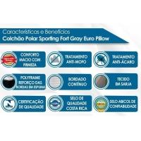 Colchão Queen Molas MasterPocket Ensacadas   Sporting Euro Pillow (158x198x28) - Polar - 4