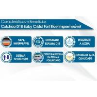 Colchão Do Bebê D18 Baby Cristal Impermeável Lavável Berço 70x130x10 Polar - 3