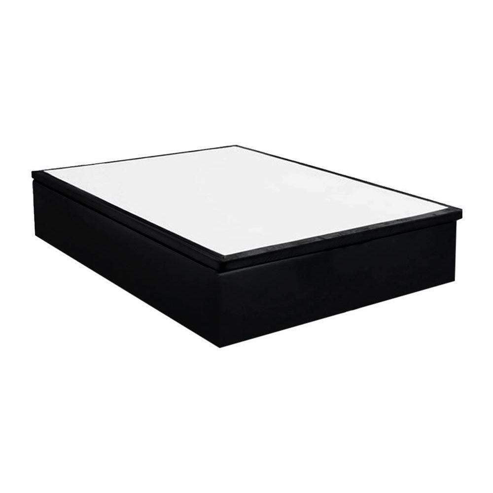 Cama Box Baú Solteiro: Colchão Espuma Polar D20 Pérola + Base CRC Courano Black(88x188) - 6