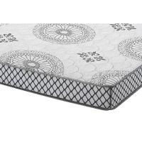 Cama Box Baú Solteiro: Colchão Espuma Polar D20 Pérola + Base CRC Courano Black(88x188) - 2