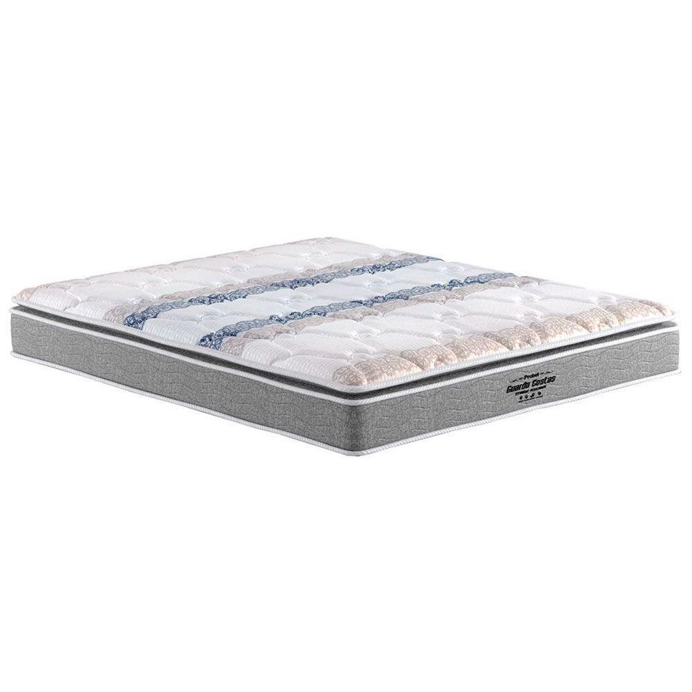 Colchão Viúva Espuma  Compact AG 65 /  D33 /   Guarda Costas Extreme Resistence Pillow Top Gray (128x188x28) - Probel - 1