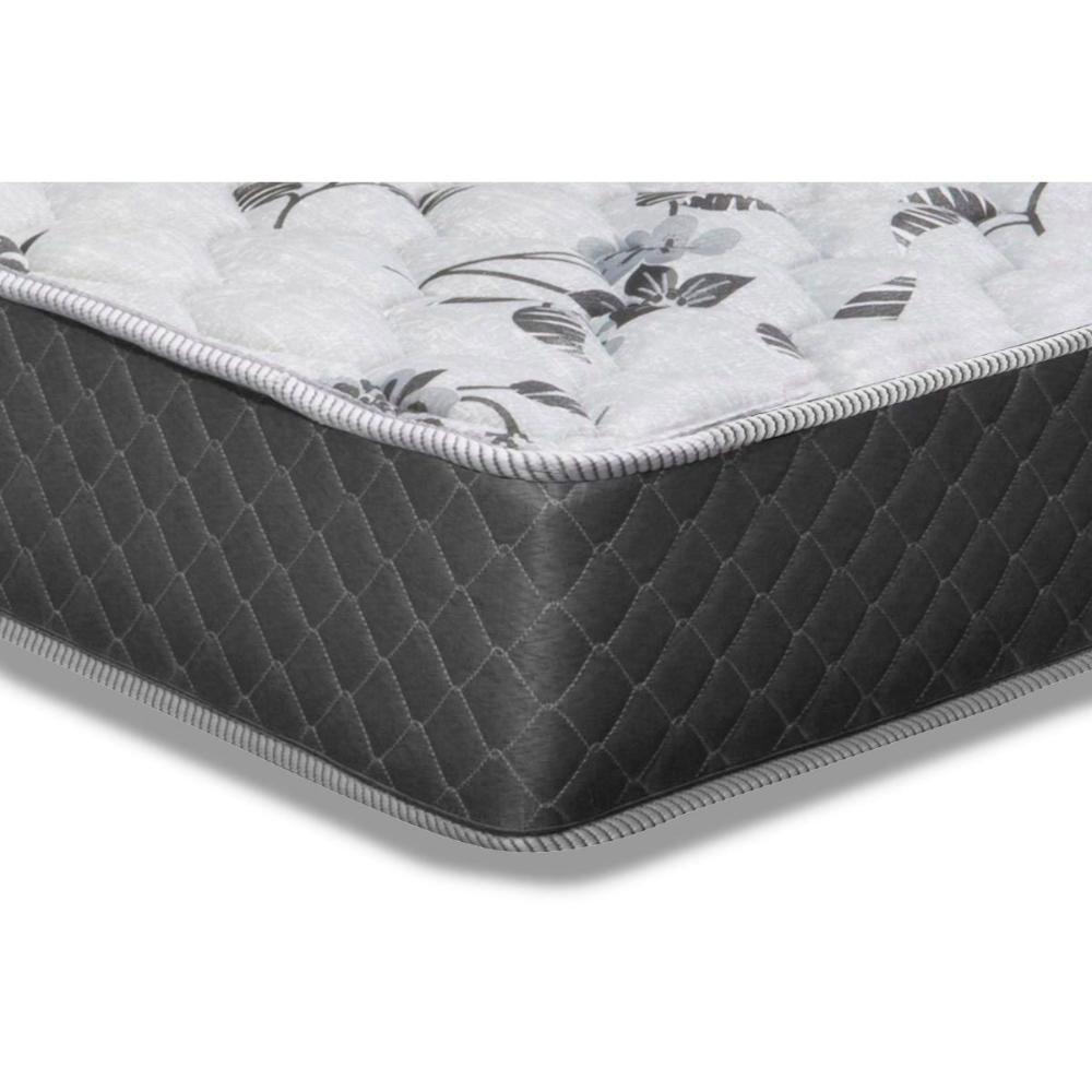 Cama Box Solteiro: Colchão Ortopédico Herval D28/EP Anatômico Ortopedic Black+ Base CRC Suede Black(88x188) - 4