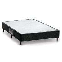 Cama Box Base Viúva Lux Chenille Black (128x188x23) - Castor - 1