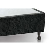 Cama Box Base Viúva Lux Chenille Black (128x188x23) - Castor - 3