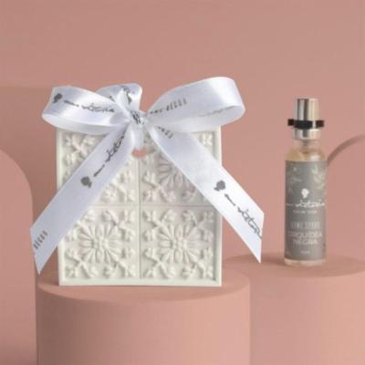 Gesso Perfumado Floral 7,5x7,5cm Orquidea Negra M.victoria
