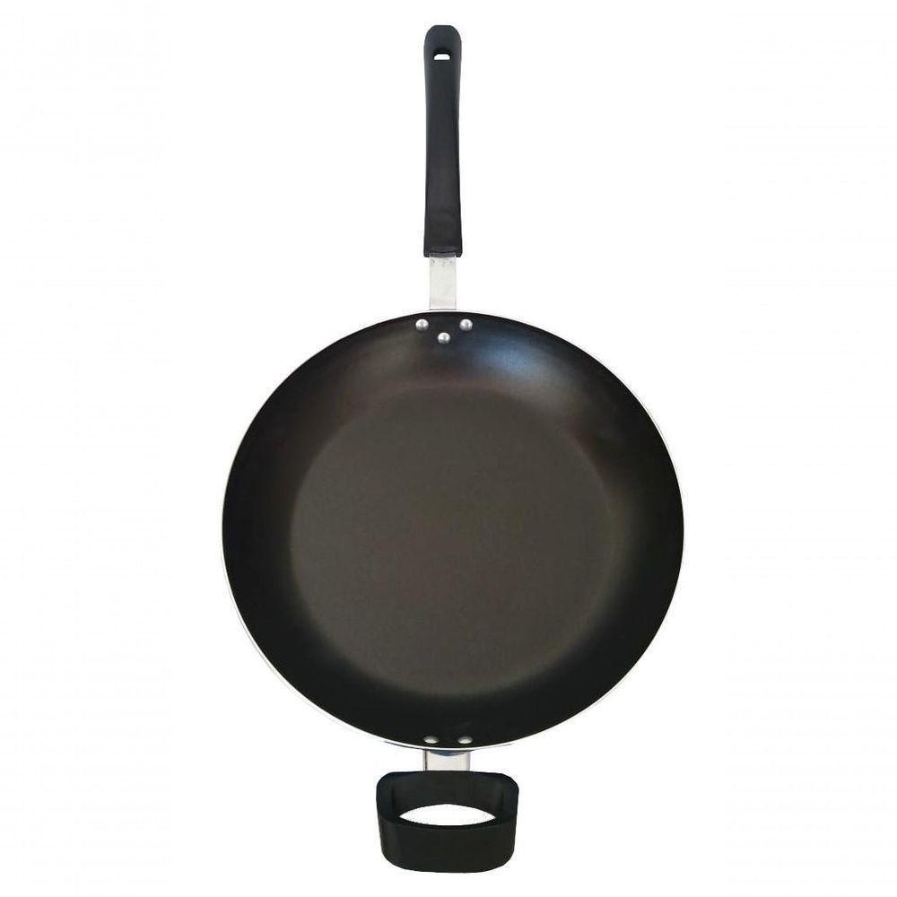 Panela Wok Antiaderente Grande Com Tampa 30cm Azul Extang - 1