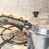 Panela Pipoqueira Pop Alumínio Polido Tampa Apoio Dedo 20cm - 2