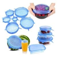 Kit 6 Tampas De Silicone Universal Panelas Vasilhas Lavável - 6