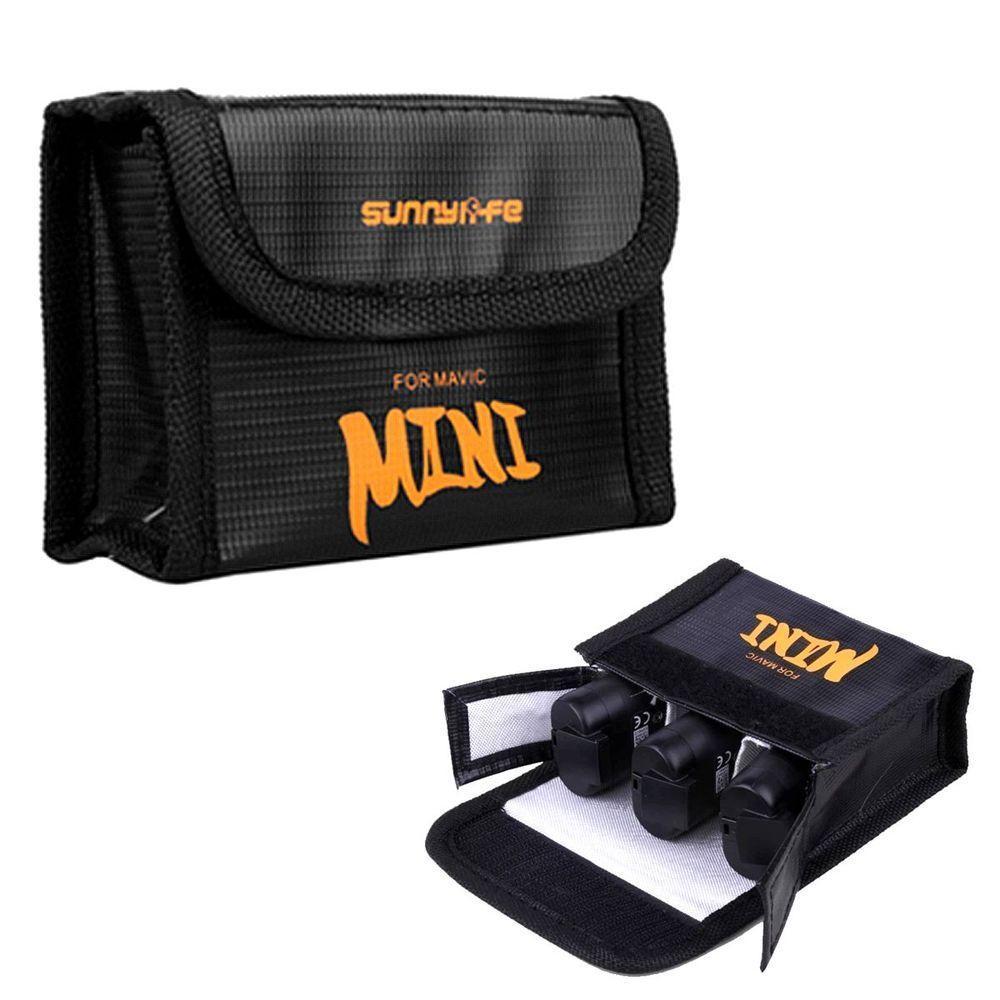 Bolsa Antichamas Para 3 Baterias Drone Dji Mini-se, Mini 2 E 2 Se - 1