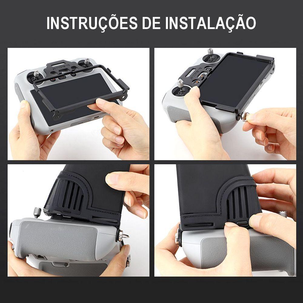 Capa Solar Para Dji Rc De Drone Dji Mini 3 E 3 Pro-mavic 3-air 2s - 4