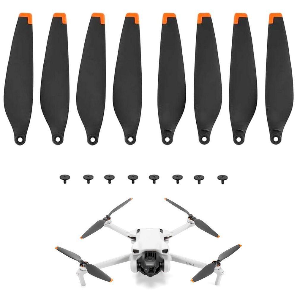 2 Pares Hélices De Reposição Para Drone Dji Mini 3 - Laranja - 1