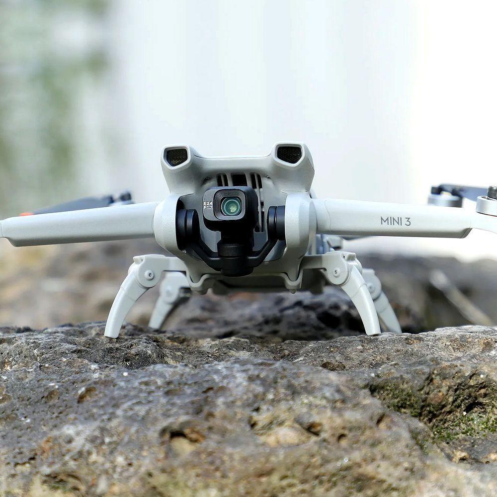 Trem De Pouso Extensor Dobrável Para Drone Dji Mini 3 Cor Cinza - 2