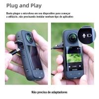 Microfone Lapela Usb-c Para Câmeras Insta360 X3-one X2-one R E Rs - 3