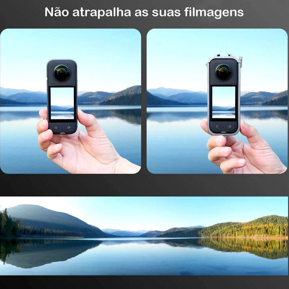 Frame Em Liga De Alumínio Para Câmeras Insta360 X3 - 3