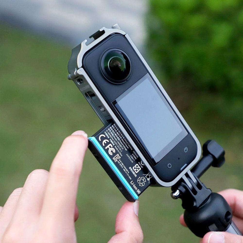 Frame Em Liga De Alumínio Para Câmeras Insta360 X3 - 6