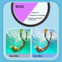 Kit Filtros Mergulho + Macro 16x De Caixa Estanque Gopro 8-9-10-11