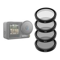 Kit Filtros Cpl E Nd8-16-32 Para Dji Osmo Action 3 - Telesin - 1